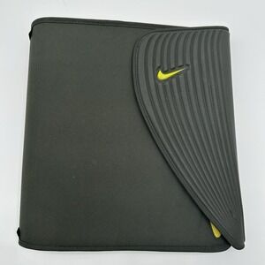 Vintage Nike Trapper Keeper Folder Binder 3 Ring Mead Gray 90s W/ Folders Neon